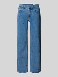 relaxed fit straight jeans met borduursel van GAP - 6
