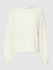 Strickpullover mit gerippten Abschlüssen Modell 'ROANE' von Drykorn Weiß - 13