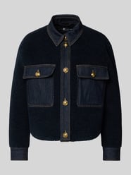 Bouclè-Jacke mit Kentkragen und Brusttaschen von Luisa Cerano - 2