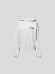 Hoodie mit Label-Print von Anine Bing Grau - 40