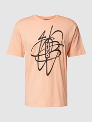 T-Shirt mit Label-Print  Modell 'Dapuseni' von HUGO Orange - 43