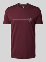 T-shirt met motief- en statementprint van Christian Berg Men Bordeaux - 12