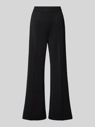 Wide Leg Stoffhose mit fixierten Bügelfalten von Calvin Klein Womenswear Schwarz - 46