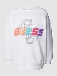 Bluza z detalem z logo od Guess Biały - 2
