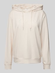 Oversized Hoodie mit Tunnelzug Modell 'LUCIA' von Guess Beige - 4