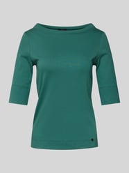 T-shirt met boothals van Marc Cain Groen - 41