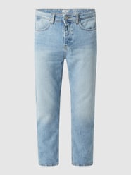 Cropped Tapered Fit Jeans aus Baumwolle Modell 'Linus' von Marc O'Polo Denim Blau - 25