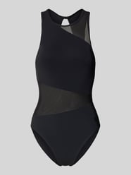 Kostium kąpielowy o kroju slim fit z półprzezroczystymi partiami od Arena - 40