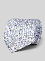 Stropdas van zuivere zijde met all-over motiefprint van Willen - 14
