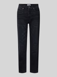 Jeans in used-look met steekzakken, model 'PEARLIE' van Cambio - 31