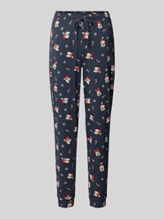 Pyjama-Hose im Allover-Look mit elastischem Bund von Jake*s Casual - 6