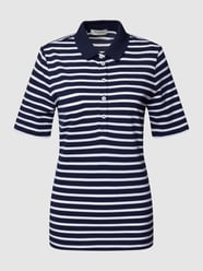 Poloshirt mit Streifenmuster von MAERZ Muenchen Blau / Türkis - 47