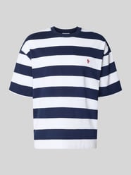 T-shirt z Wyhaftowane logo i Okrągły dekolt od REVIEW - 15