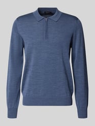 Strickpullover aus Schurwolle mit Polokragen von MAERZ Muenchen - 18