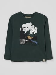 Shirt met lange mouwen met print  van Basefield Groen - 25