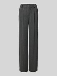 Straight Leg Stoffhose mit Bundfalten von Oui Grau - 39