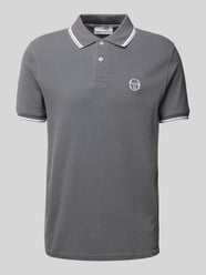 Regular Fit Poloshirt mit Logo-Stitching Modell 'SERGIO' von SERGIO TACCHINI Grau - 7