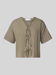 Blusenshirt mit Schnürverschluss Modell 'NATUK' von Selected Femme - 29