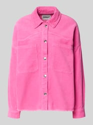 Oversized Hemdjacke aus reiner Baumwolle Modell 'LATY-BITTEN' von ONLY - 14