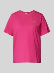 T-Shirt mit Applikation Modell 'NYNNA' von ICHI Pink - 44