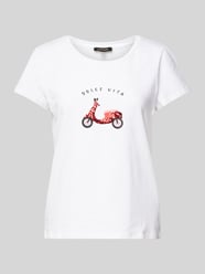 T-Shirt mit Paillettenbesatz von More & More - 29