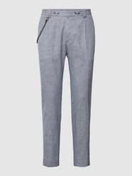 Leinenhose mit Bundfalten von Cinque Blau / Türkis - 38