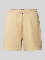 Regular Fit Sweatshorts aus Alpaka-Mix mit Logo-Stitching von Tommy Jeans Beige - 10