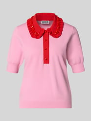 Regular Fit Pullover aus Viskose-Mix Modell 'JEWELRY' von Essentiel Antwerp Pink - 36