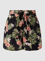 Shorts aus Viskose Modell 'Nya' von Pieces Grau / Schwarz - 41