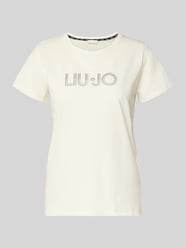 T-Shirt mit Rundhalsausschnitt und Ziersteinbesatz von LIU JO SPORT - 27