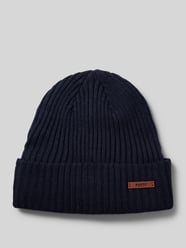 Beanie mit Label-Detail Modell 'WILBERT' von Barts Blau - 47