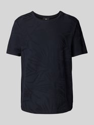 T-shirt z dodatkiem lyocellu i detalem z logo model ‘Jacko’ od Cinque - 16