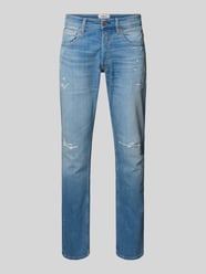 Jeansy o kroju regular fit z efektem znoszenia model 'Grover' od Replay - 39