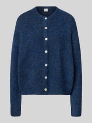 Relaxed fit gebreid jack met wol, model 'Bela' van ICHI - 38