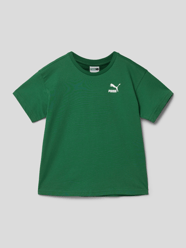 T-shirt met logoprint, model 'CLASSICS' van Puma Groen - 34