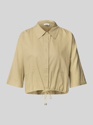 Cropped Bluse aus Leinen-Viskose-Mix von s.Oliver RED LABEL Beige - 33