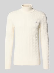 Rollkragenpullover mit Logo-Detail von GANT - 8