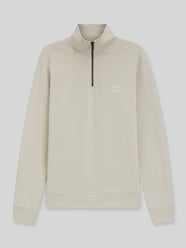 Regular Fit Troyer aus reiner Baumwolle Modell 'Zetrust' von BOSS Orange Beige - 36