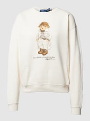 Sweatshirt mit Label-Print von Polo Ralph Lauren Beige - 41