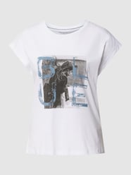 T-Shirt mit Motiv-Print Modell 'MAGUERITE' von Pepe Jeans Weiß - 24