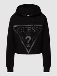 Hoodie mit Label-Print Modell 'NEW ALISA' von Guess Activewear Schwarz - 6