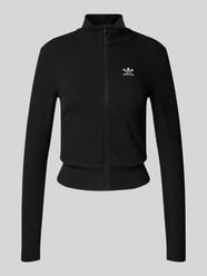 Jacke in Ripp-Optik mit Label-Stitching und Reißverschluss von adidas Originals - 15