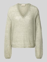 pullover met relaxed fit met alpaca-aandeel model 'Dido' van FREE/QUENT - 42