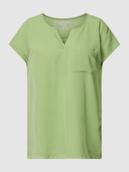 Blouseshirt met borstzak, model 'ZAWOV' van Fransa Groen - 13