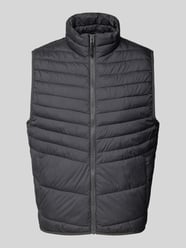 Bodywarmer met opstaande kraag, model 'STATE' van Jack & Jones Grijs / zwart - 9