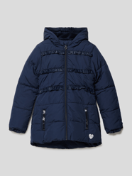 Steppjacke mit Rüschenbesatz von s.Oliver RED LABEL Blau - 20
