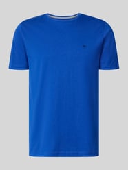 T-Shirt mit Rundhalsausschnitt und Label-Stitching von Fynch-Hatton - 35