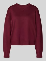 Sweter z dzianiny o kroju oversized z prążkowanymi wykończeniami od Jake*s Casual - 43