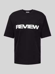 T-Shirt mit Label-Print von REVIEW Schwarz - 12