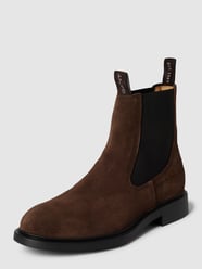 Chelsea Boots mit Label-Details Modell 'MILLBRO' von Gant Braun - 42